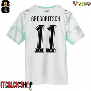 Austria Michael Gregoritsch #11 Seconda Maglia Mondiali 2026 Manica Corta